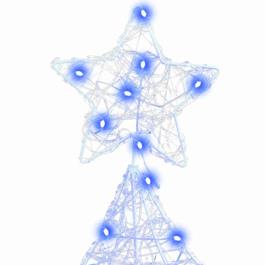 Weihnachtsbaum mit 100 LEDs Blau 120 cm Acryl