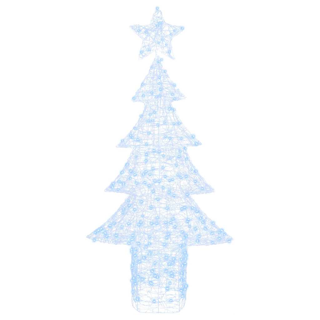 Weihnachtsbaum mit 240 LEDs Kaltweiß 180 cm Acryl