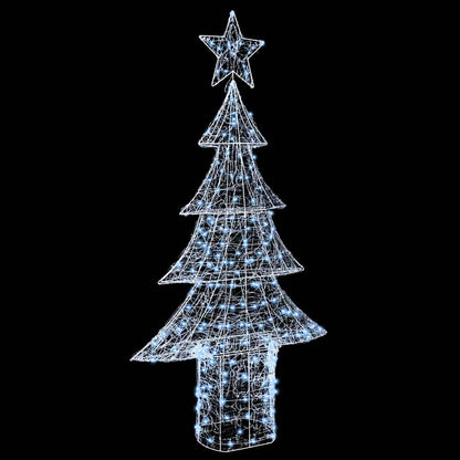Weihnachtsbaum mit 240 LEDs Kaltweiß 180 cm Acryl