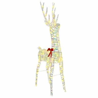 3D Rentier Warmweiß 128 cm PET