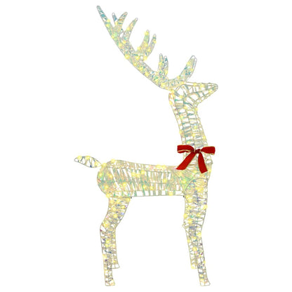 3D Rentier Warmweiß 128 cm PET