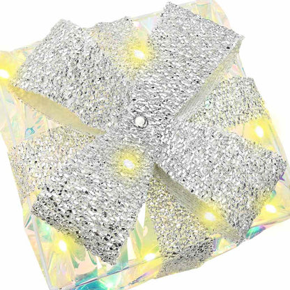 Geschenkbox mit 60 LEDs 3 pcs Warmweiß 20 x 20 x 20 cm PET