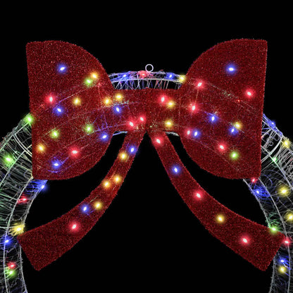 Kranz mit LED -Streifenleuchten Mehrfarbig 120 cm Acryl