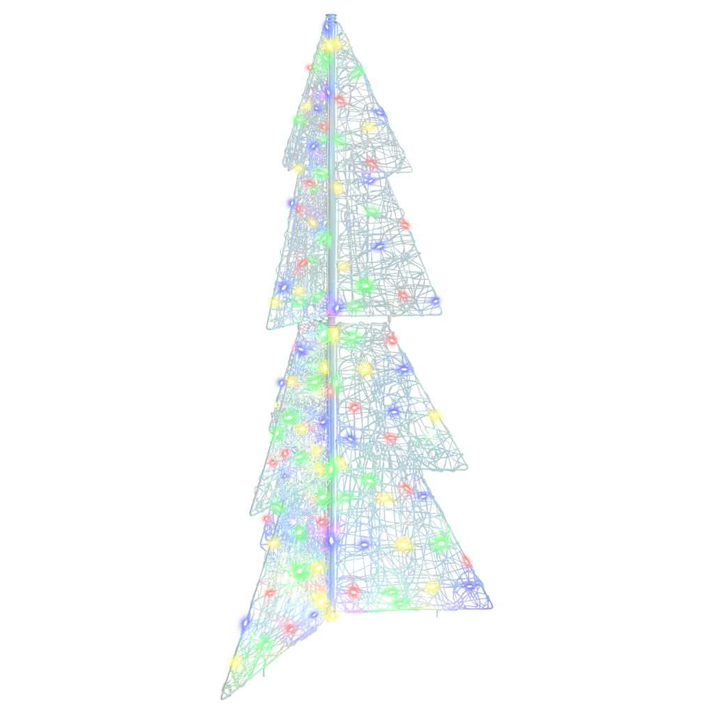 Weihnachtsbaum mit 160 LEDs Mehrfarbig 150 cm Acryl