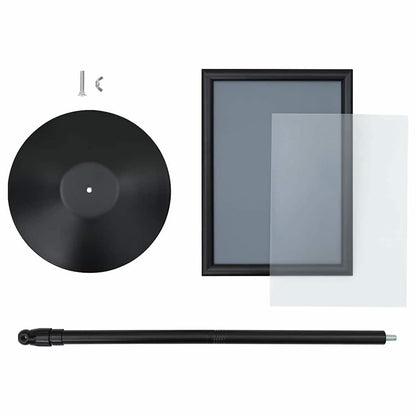 Podest-Posterständer Schwarz A3 Aluminium und PVC