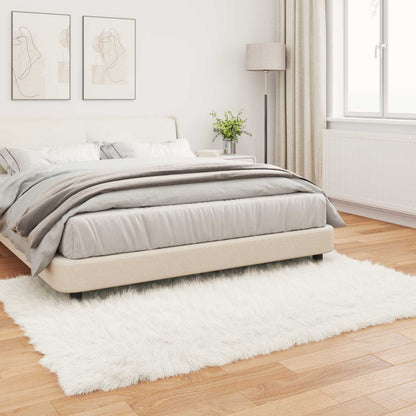 Kunstschaffell Teppich Tafalla Weiß 120 x 170 cm Polyester