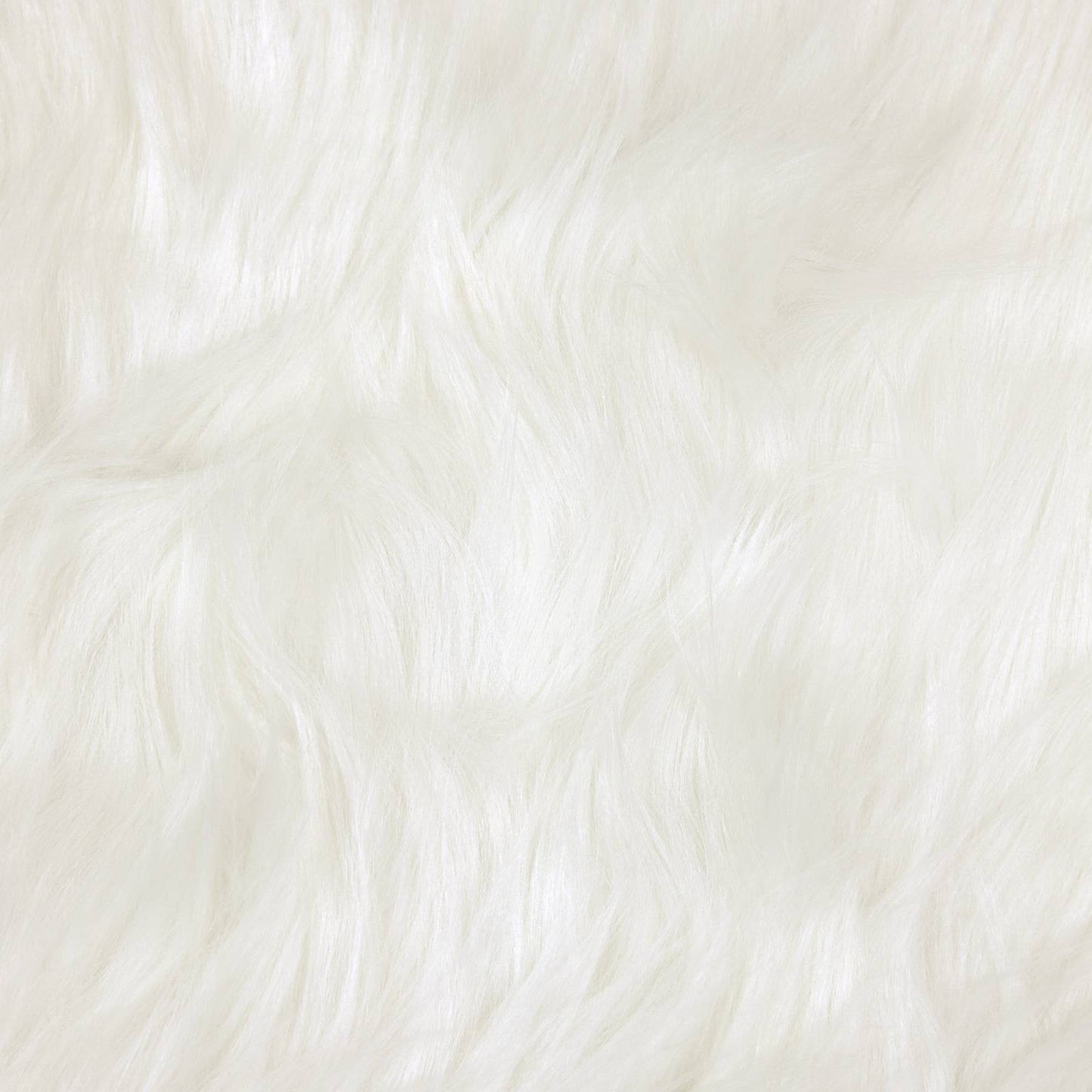 Kunstschaffell Teppich Tafalla Weiß 120 x 120 cm Polyester