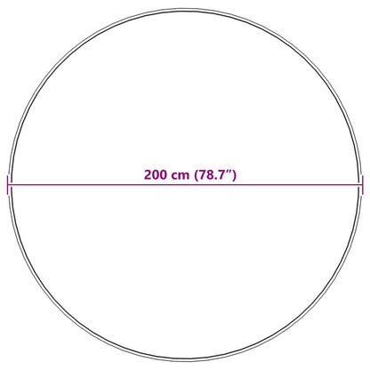 Kunstschaffell Teppich Tafalla Weiß Ø 200 cm Polyester