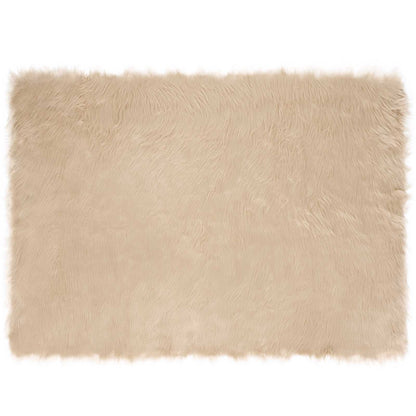 Kunstschaffell Teppich Tafalla Beige 120 x 170 cm Polyester