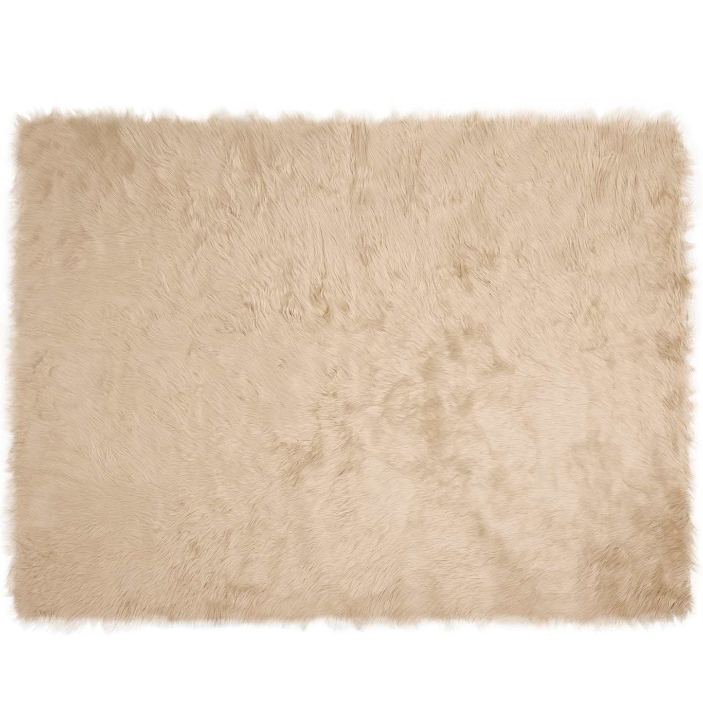 Kunstschaffell Teppich Tafalla Beige 240 x 340 cm Polyester