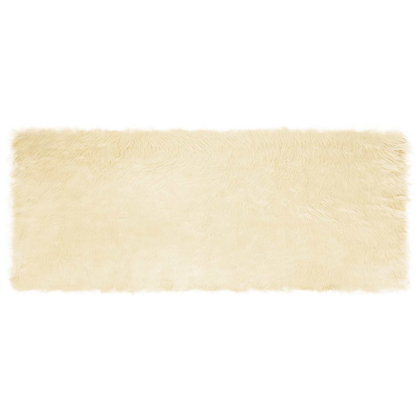 Kunstschaffell Teppich Tafalla Creme 80 x 200 cm Polyester