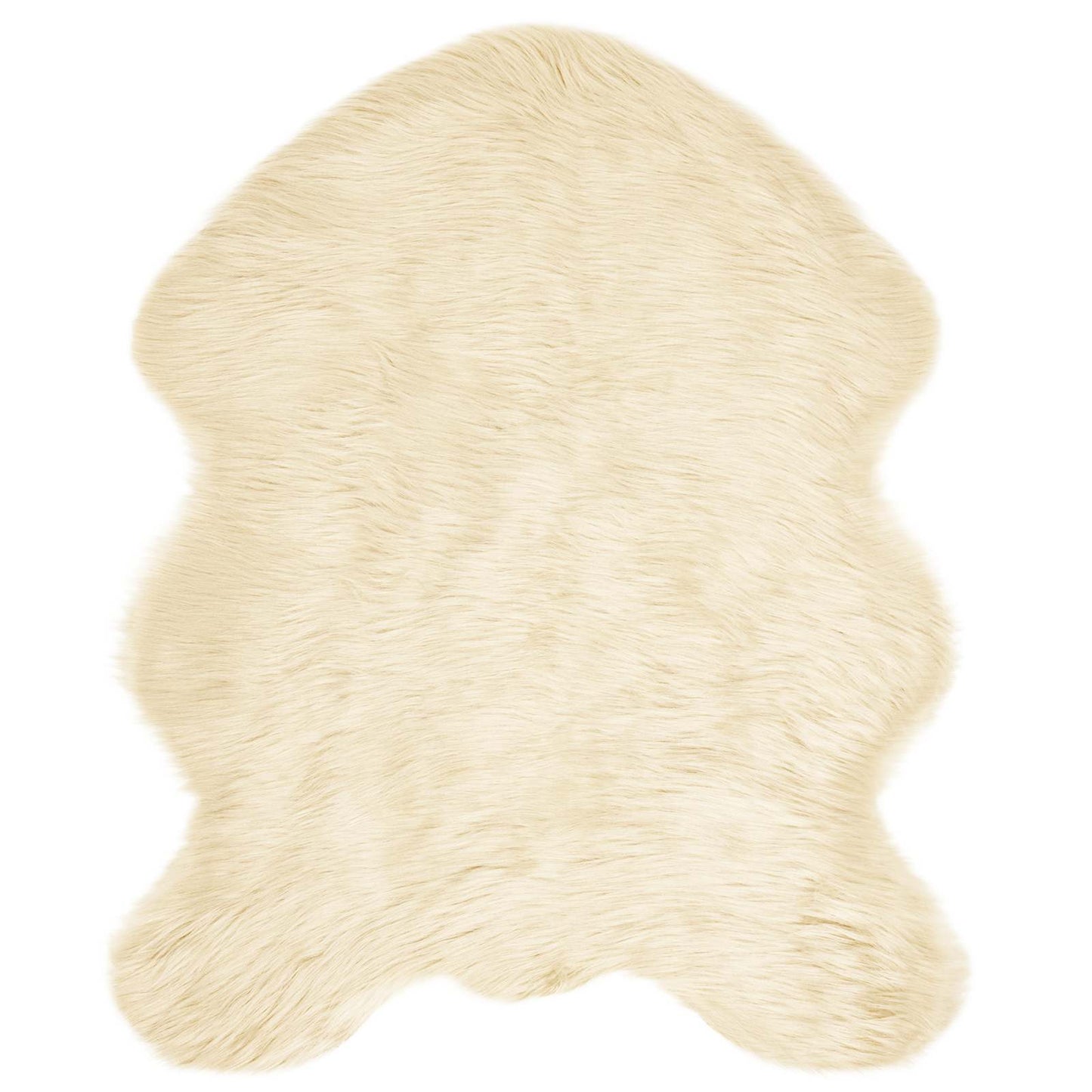 Kunstschaffell Teppich Tafalla Creme 50 x 80 cm Polyester