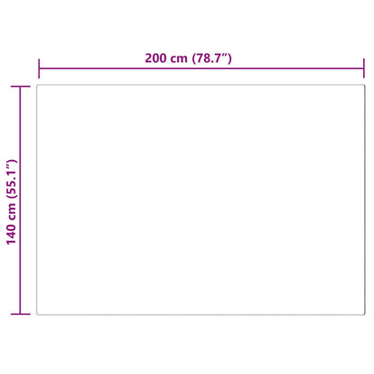 Kunstschaffell Teppich Tafalla Grau 140 x 200 cm Polyester