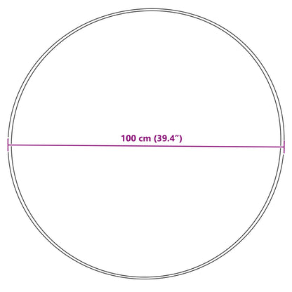 Kunstschaffell Teppich Tafalla Grau Ø 100 cm Polyester