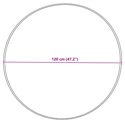 Kunstschaffell Teppich Tafalla Grau Ø 120 cm Polyester