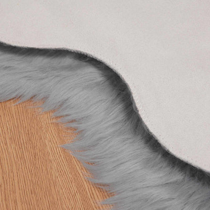 Kunstschaffell Teppich Tafalla Grau 60 x 90 cm Polyester