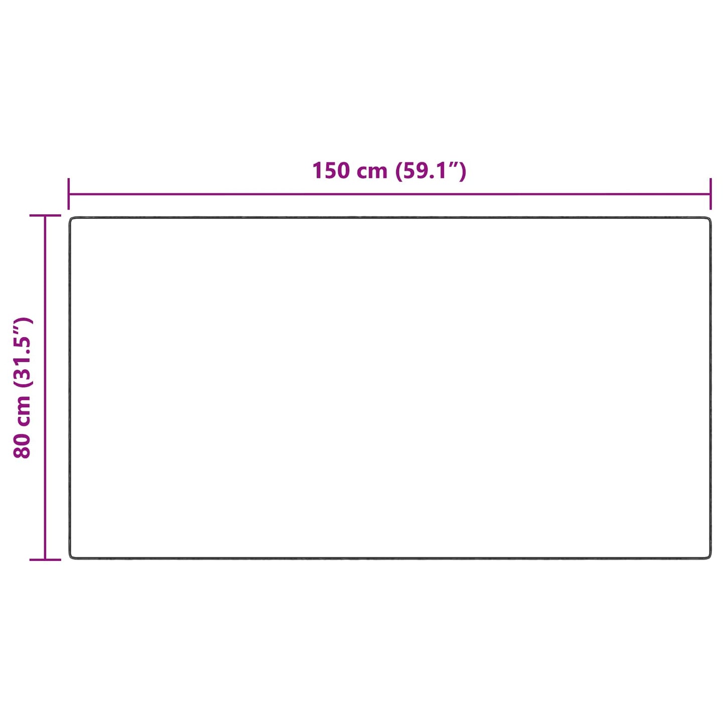 Kunstschaffell Teppich Tafalla Anthrazit 80 x 150 cm Polyester