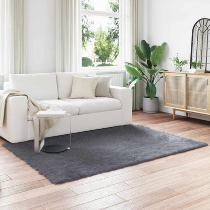 Kunstschaffell Teppich Tafalla Anthrazit 160 x 230 cm Polyester