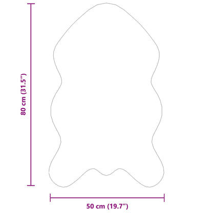 Kunstschaffell Teppich Tafalla Anthrazit 50 x 80 cm Polyester