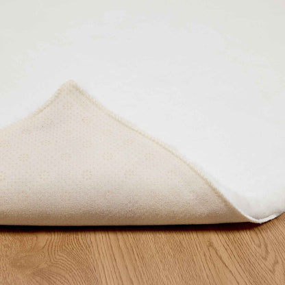 Kunstfell Hasen Teppich Olite Weiß 80 x 200 cm Polyester