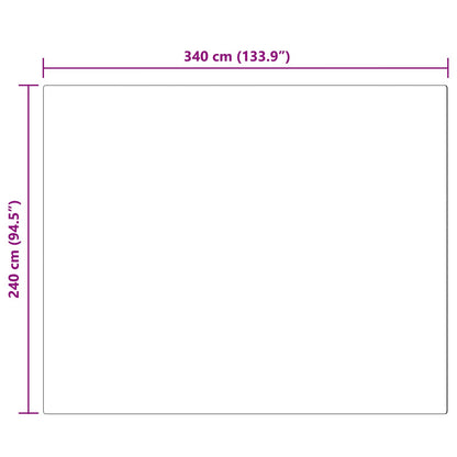 Kunstfell Hasen Teppich Olite Weiß 240 x 340 cm Polyester