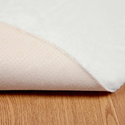 Kunstfell Hasen Teppich Olite Weiß Ø 120 cm Polyester