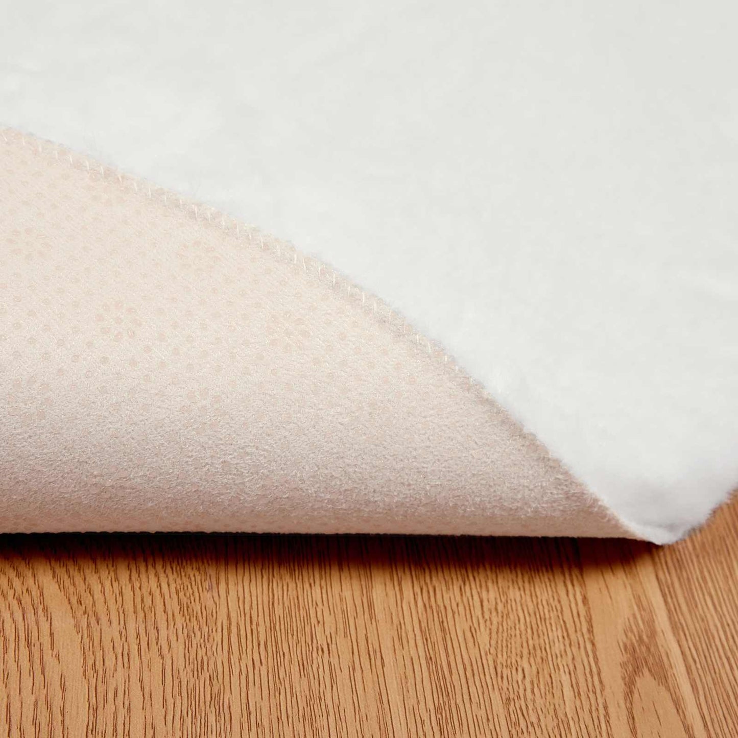 Kunstfell Hasen Teppich Olite Weiß Ø 160 cm Polyester