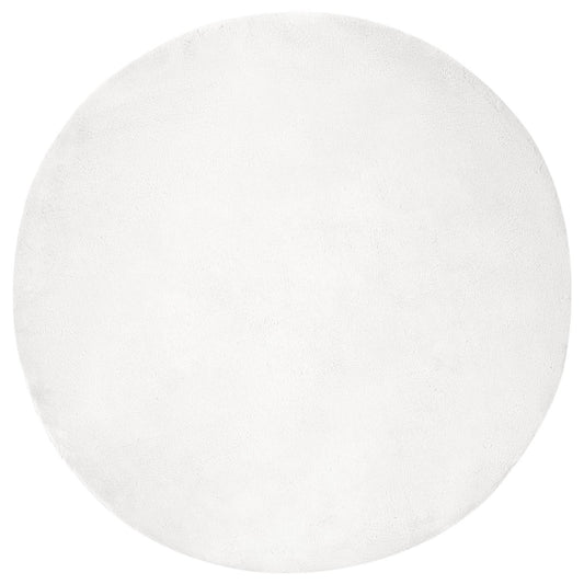 Kunstfell Hasen Teppich Olite Weiß Ø 160 cm Polyester