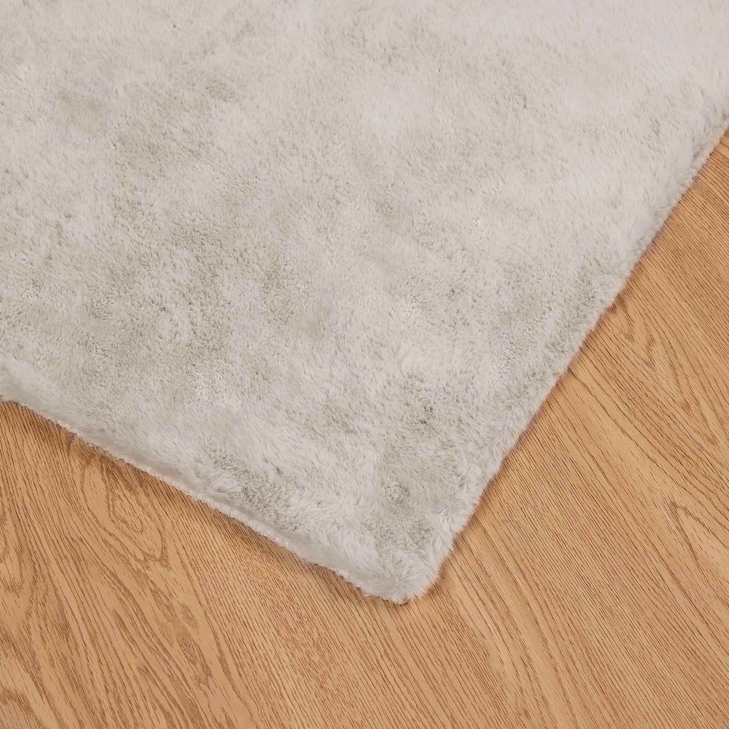 Kunstfell Hasen Teppich Olite Beige 240 x 240 cm Polyester