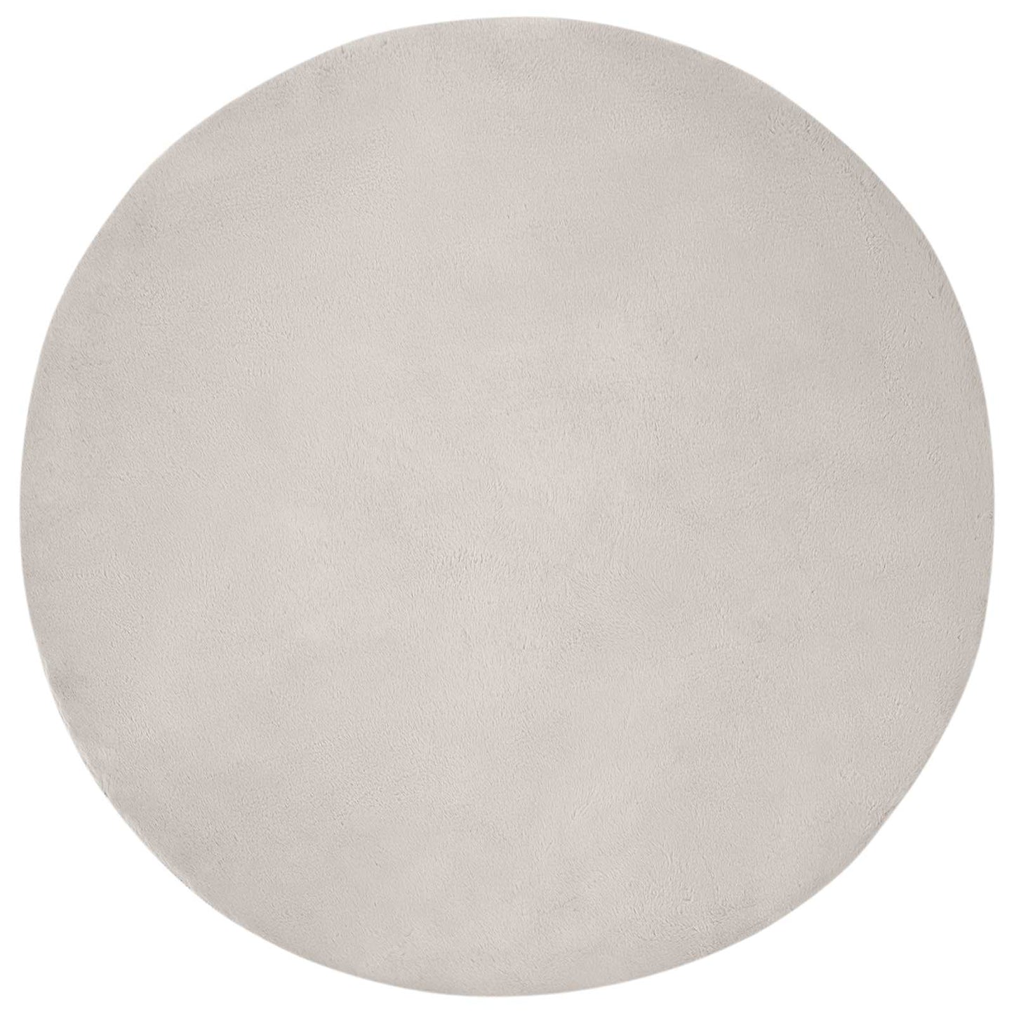Kunstfell Hasen Teppich Olite Beige Ø 160 cm Polyester