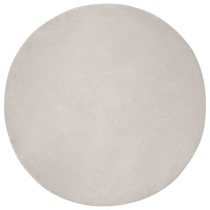 Kunstfell Hasen Teppich Olite Beige Ø 160 cm Polyester