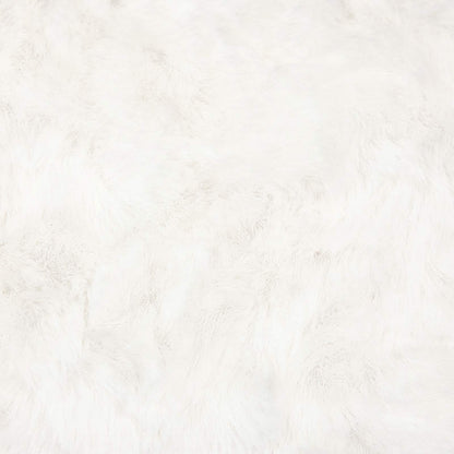 Kunstfell Hasen Teppich Olite Creme 80 x 150 cm Polyester