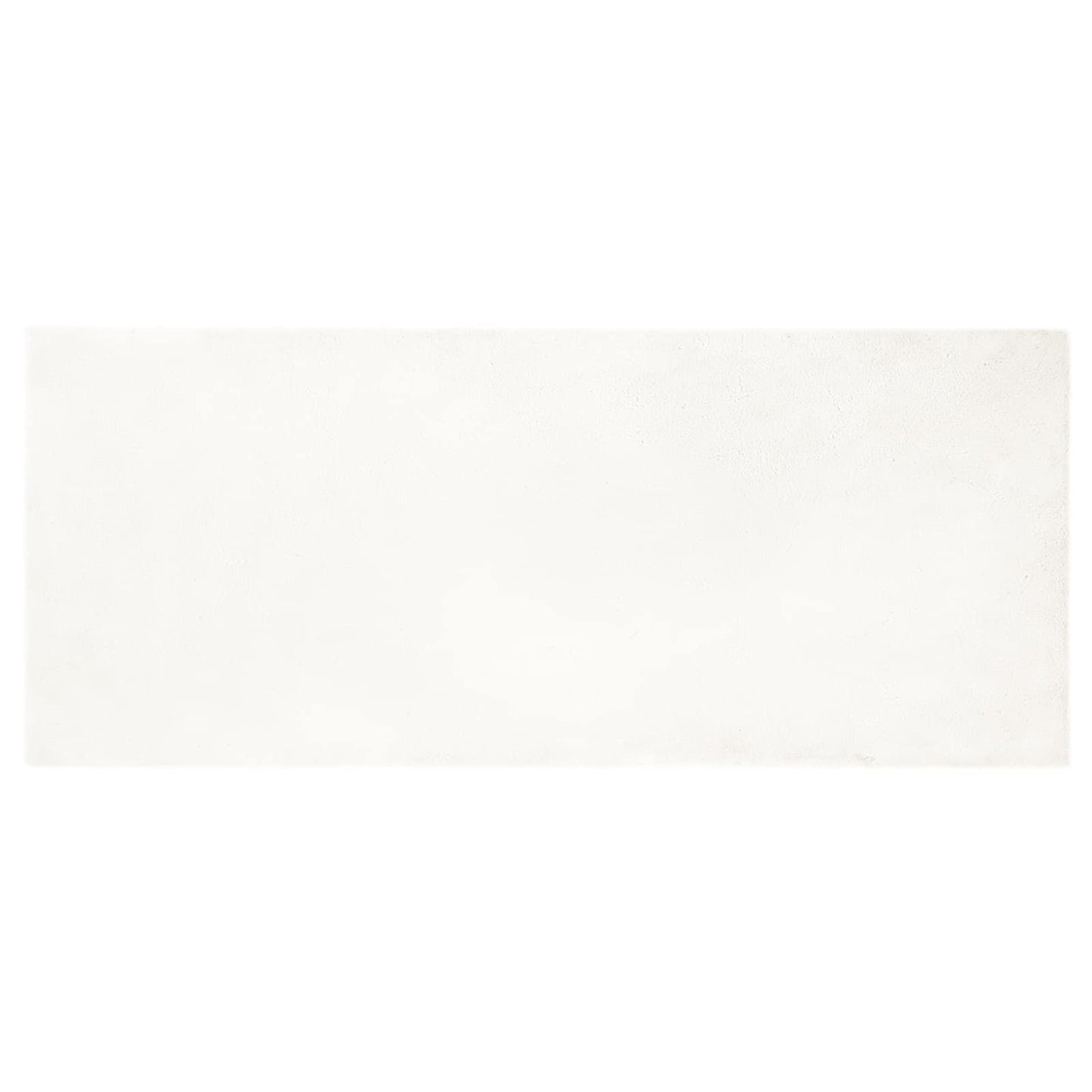 Kunstfell Hasen Teppich Olite Creme 80 x 200 cm Polyester