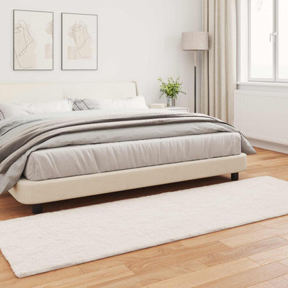 Kunstfell Hasen Teppich Olite Creme 80 x 250 cm Polyester