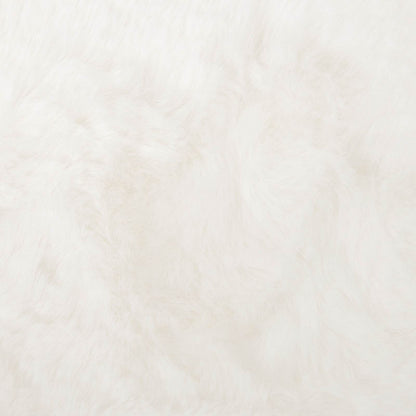 Kunstfell Hasen Teppich Olite Creme 120 x 170 cm Polyester