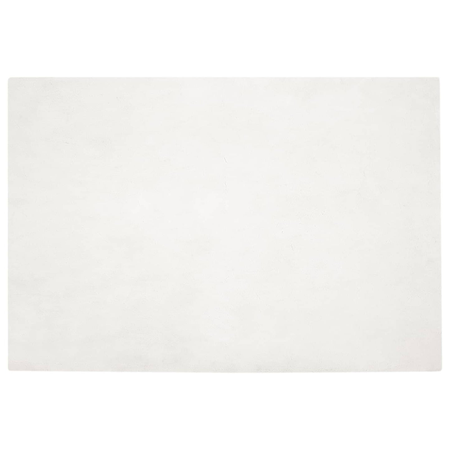 Kunstfell Hasen Teppich Olite Creme 120 x 170 cm Polyester