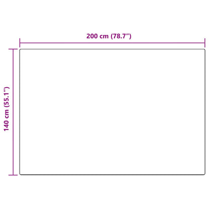 Kunstfell Hasen Teppich Olite Creme 140 x 200 cm Polyester