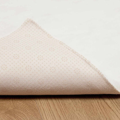 Kunstfell Hasen Teppich Olite Creme 200 x 200 cm Polyester