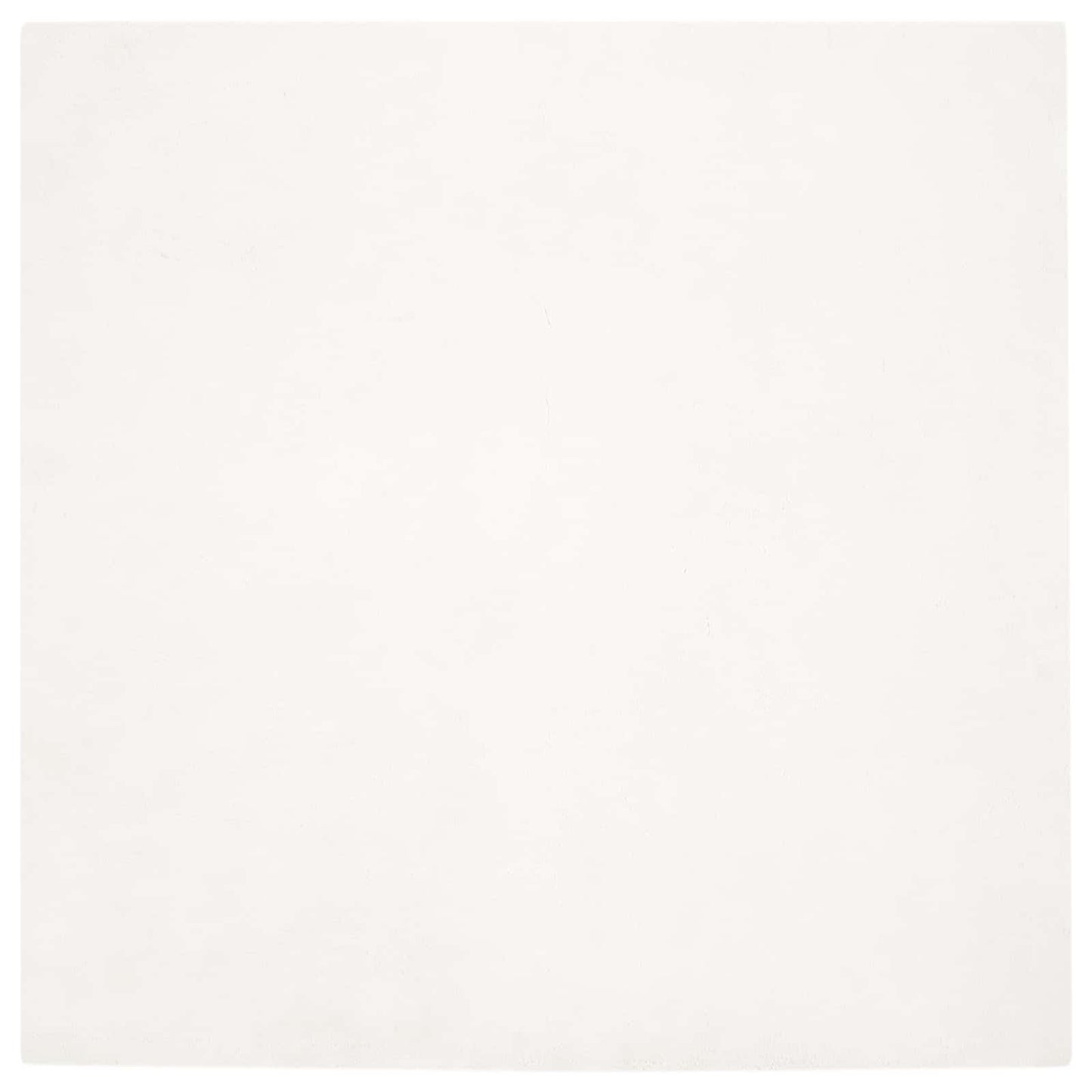 Kunstfell Hasen Teppich Olite Creme 240 x 240 cm Polyester