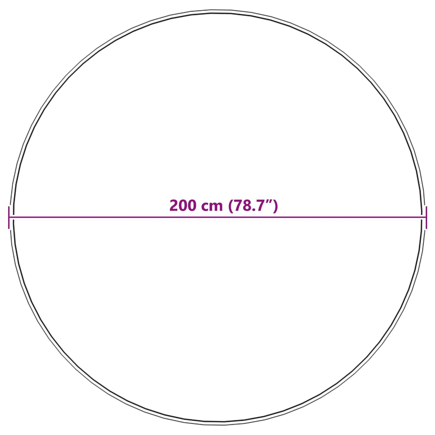 Kunstfell Hasen Teppich Olite Creme Ø 200 cm Polyester