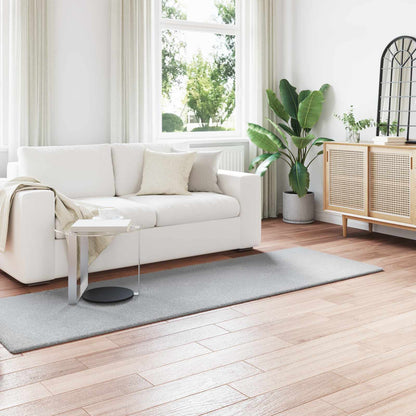 Kunstfell Hasen Teppich Olite Grau 80 x 250 cm Polyester