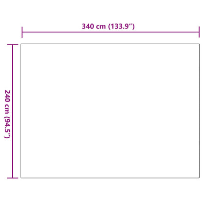 Kunstfell Hasen Teppich Olite Grau 240 x 340 cm Polyester