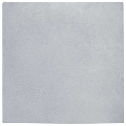 Kunstfell Hasen Teppich Olite Grau 200 x 200 cm Polyester