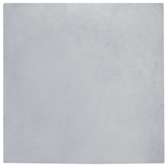 Kunstfell Hasen Teppich Olite Grau 200 x 200 cm Polyester