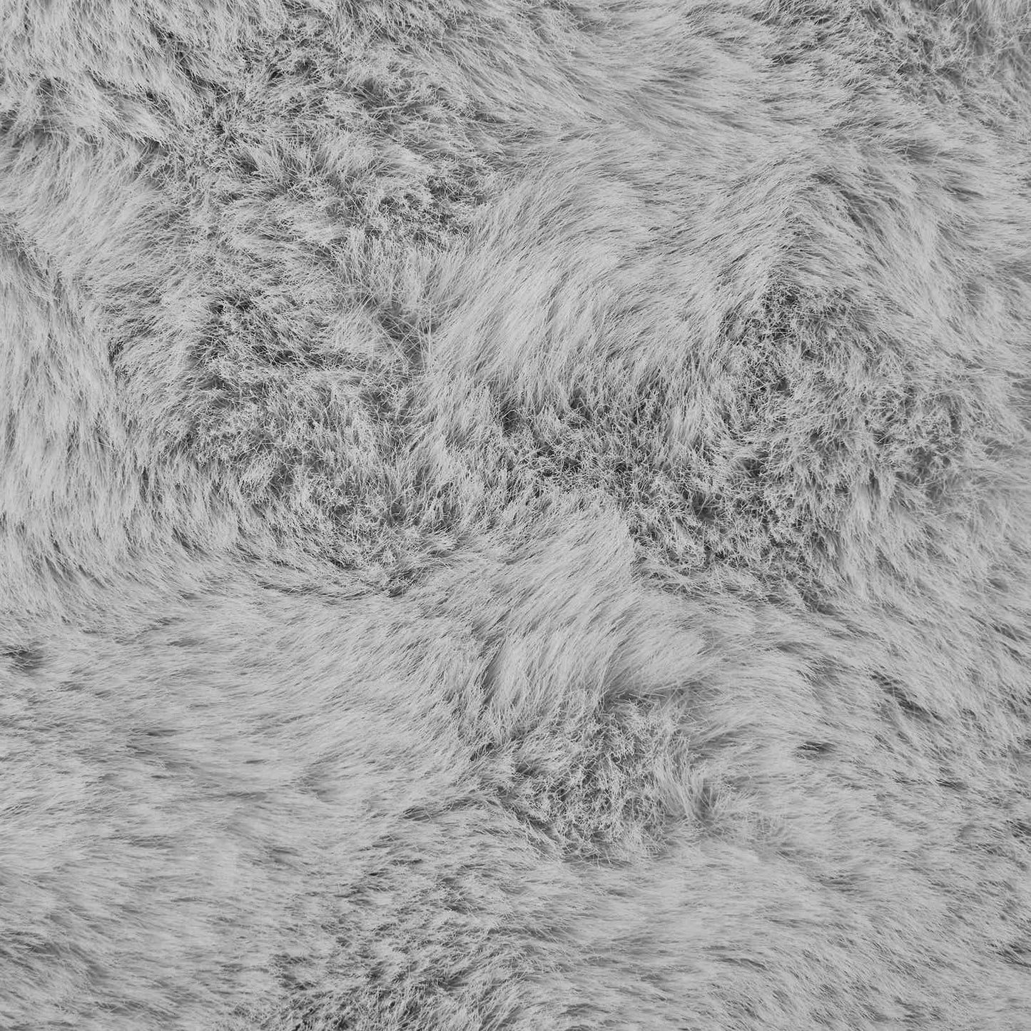 Kunstfell Hasen Teppich Olite Grau 200 x 200 cm Polyester