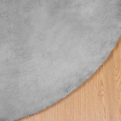 Kunstfell Hasen Teppich Olite Grau Ø 200 cm Polyester