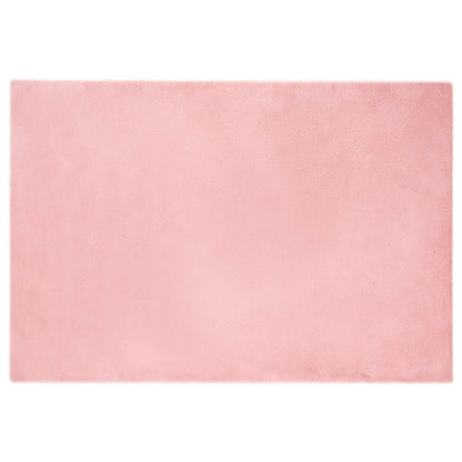 Kunstfell Hasen Teppich Olite Rosa 120 x 170 cm Polyester