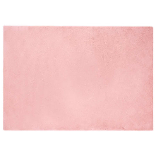 Kunstfell Hasen Teppich Olite Rosa 140 x 200 cm Polyester