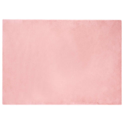 Kunstfell Hasen Teppich Olite Rosa 200 x 280 cm Polyester