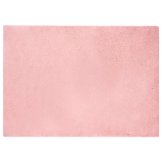 Kunstfell Hasen Teppich Olite Rosa 200 x 280 cm Polyester